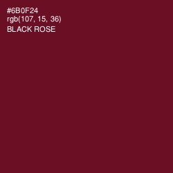 #6B0F24 - Black Rose Color Image